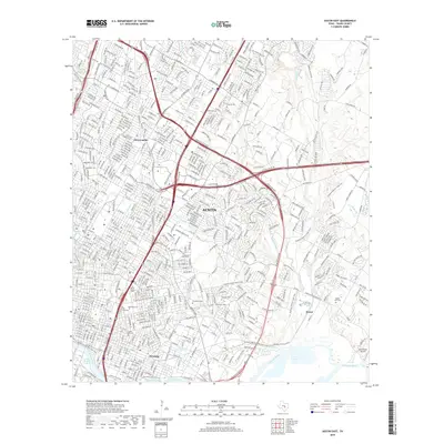 2019 Map of Austin East, 2019 Print