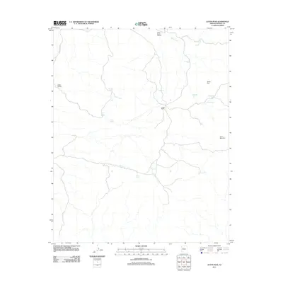 2011 Map of Austin Peak, 2011 Print