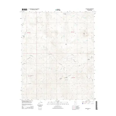 2014 Map of Austin Peak, 2014 Print