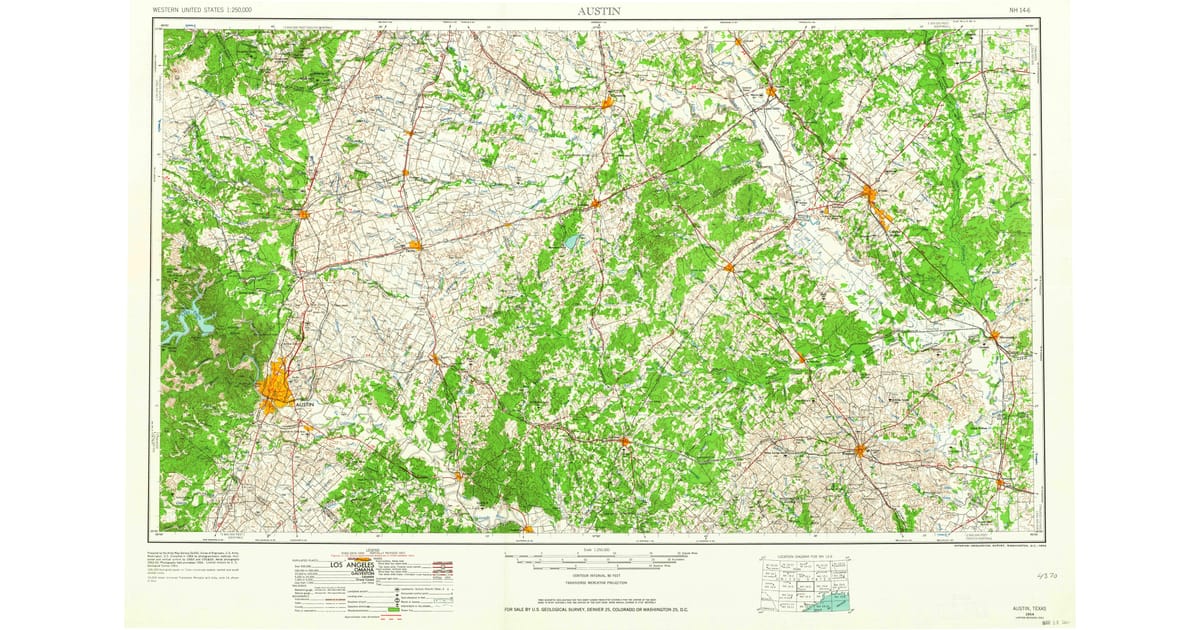 Old Maps Of Elevation TX Pastmaps