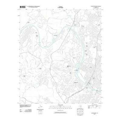 2010 Map of Austin West, 2010 Print