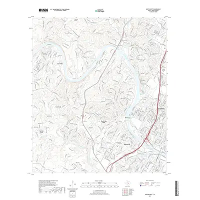 2019 Map of Austin West, 2019 Print