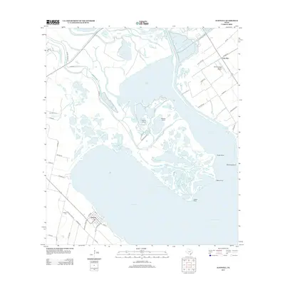 2013 Map of Austwell, 2013 Print