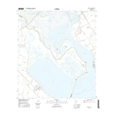 2016 Map of Austwell, 2016 Print