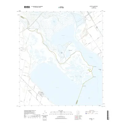 2019 Map of Austwell, 2019 Print