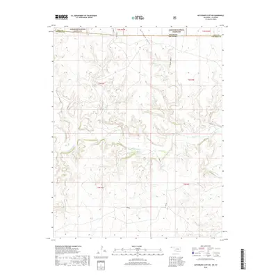 2018 Map of Autograph Cliff NW, 2018 Print