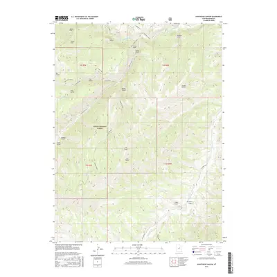 2017 Map of Avintaquin Canyon, 2017 Print