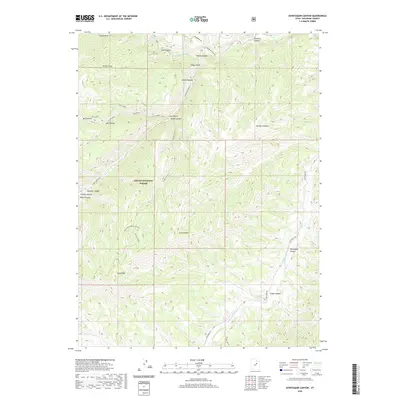 2020 Map of Avintaquin Canyon, 2020 Print