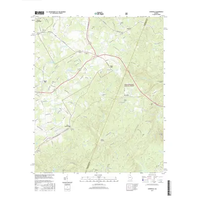 2017 Map of Ayersville, 2017 Print