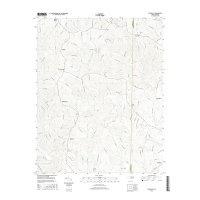 2016 Map of Ayersville, 2016 Print