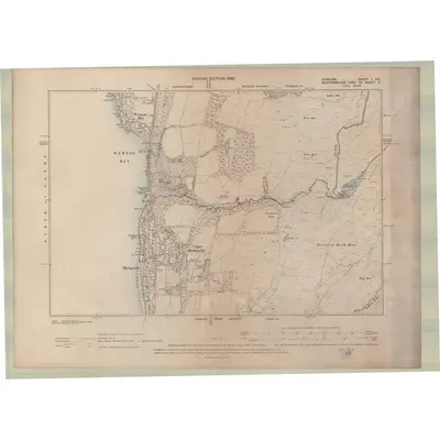 1895 Map of Ayrshire Sheet I.NE, 1898 Print