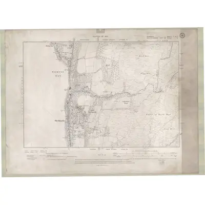 1909 Map of Ayrshire Sheet I.NE, 1912 Print