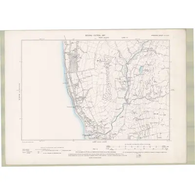 1895 Map of Ayrshire Sheet III.NE, 1897 Print