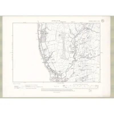 1909 Map of Ayrshire Sheet III.NE, 1911 Print