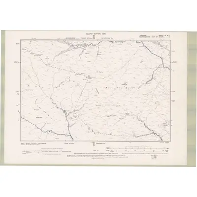 1895 Map of Ayrshire Sheet IV.NE, 1899 Print