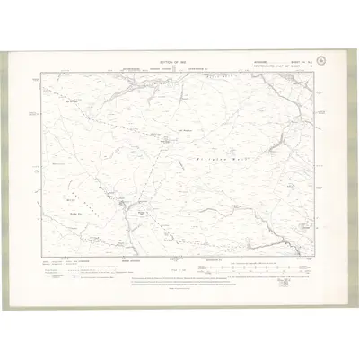 1909 Map of Ayrshire Sheet IV.NE, 1912 Print