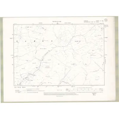 1909 Map of Ayrshire Sheet IV.NW, 1912 Print