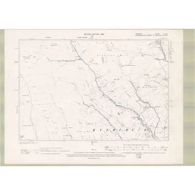 1895 Map of Ayrshire Sheet IV.SE, 1897 Print