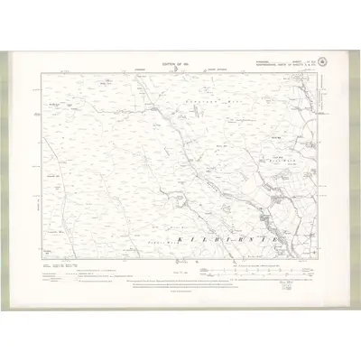 1908 Map of Ayrshire Sheet IV.SE, 1911 Print