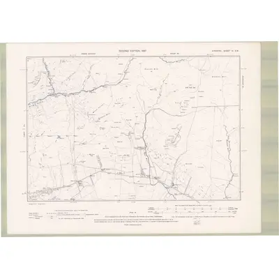 1895 Map of Ayrshire Sheet IV.SW, 1897 Print