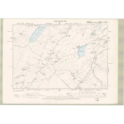 1895 Map of Ayrshire Sheet IX.SE, 1898 Print
