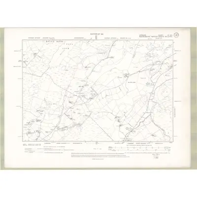 1909 Map of Ayrshire Sheet IX.SE, 1911 Print