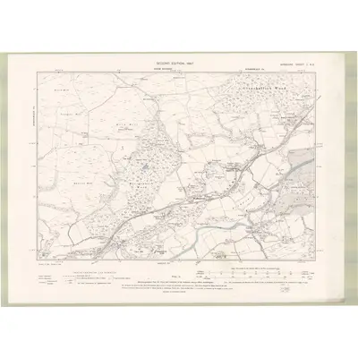 1894 Map of Ayrshire Sheet L.NE, 1897 Print