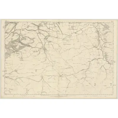 1856 Map of Ayrshire, Sheet LI, 1859 Print