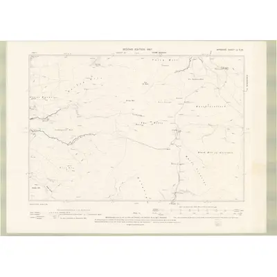 1894 Map of Ayrshire Sheet LI.SW, 1897 Print