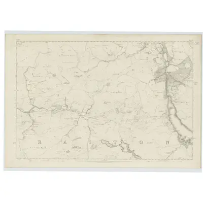 1856 Map of Ayrshire, Sheet LII, 1859 Print