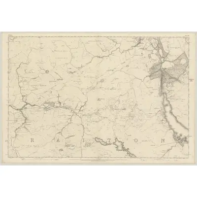 1856 Map of Ayrshire, Sheet LII, 1859 Print