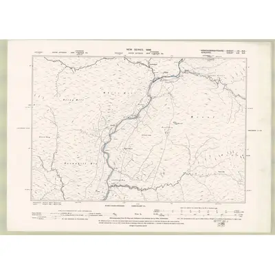 1894 Map of Ayrshire Sheet LIII.NE, 1896 Print