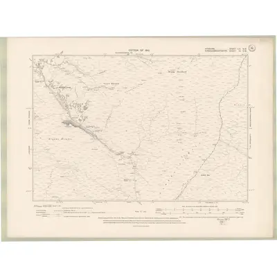1894 Map of Ayrshire Sheet LIII.NW, 1897 Print