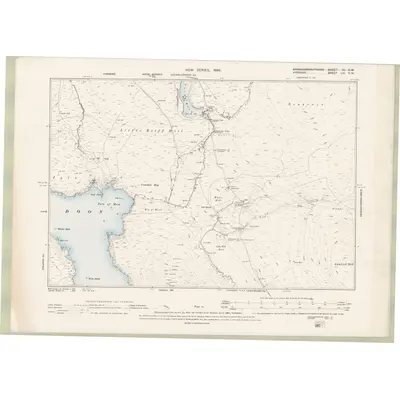 1894 Map of Ayrshire Sheet LIII.SW, 1896 Print