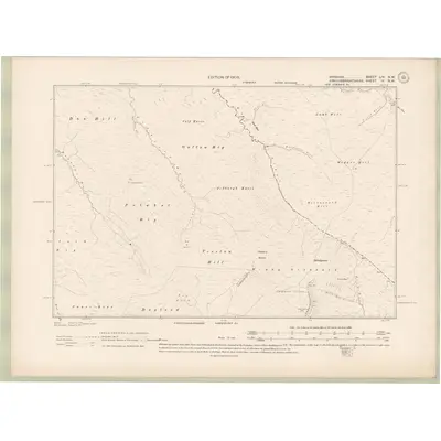 1907 Map of Ayrshire Sheet LIV.NW, 1909 Print