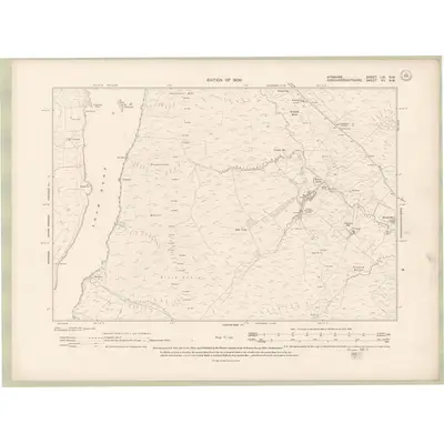 1907 Map of Ayrshire Sheet LIX.NW, 1909 Print