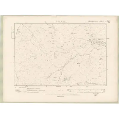 1907 Map of Ayrshire Sheet LIX.SW, 1910 Print