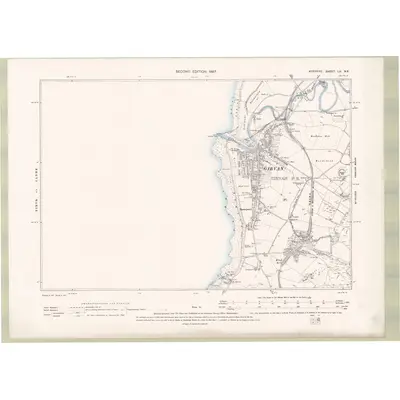 1894 Map of Ayrshire Sheet LV.NE, 1897 Print