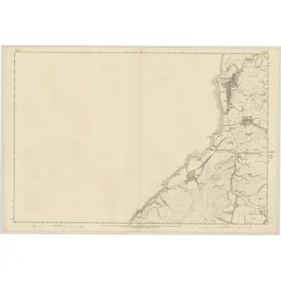 1856 Map of Ayrshire, Sheet LV, 1858 Print