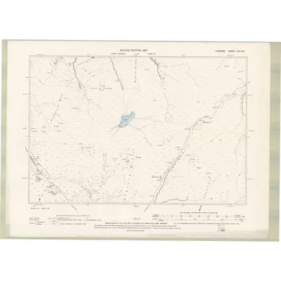 1894 Map of Ayrshire Sheet LVII.SE, 1897 Print