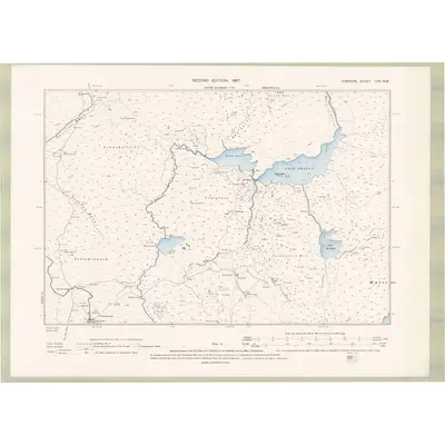 1894 Map of Ayrshire Sheet LVIII.NW, 1897 Print