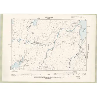 1894 Map of Ayrshire Sheet LVIII.SE, 1896 Print