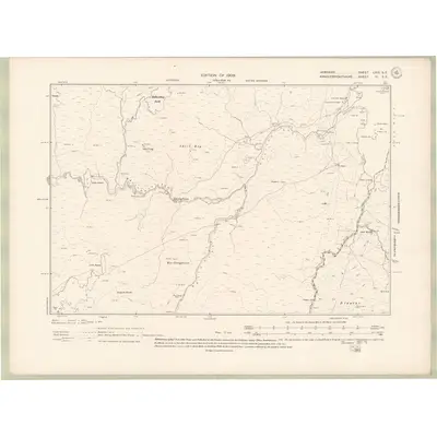 1907 Map of Ayrshire Sheet LVIII.SE, 1909 Print