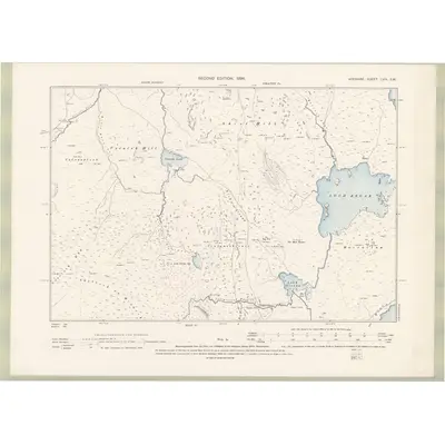 1894 Map of Ayrshire Sheet LVIII.SW, 1896 Print