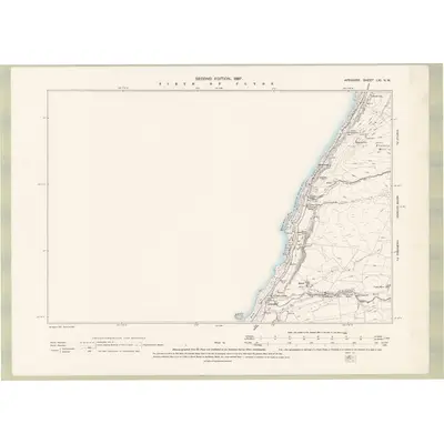 1894 Map of Ayrshire Sheet LXI.NW, 1897 Print