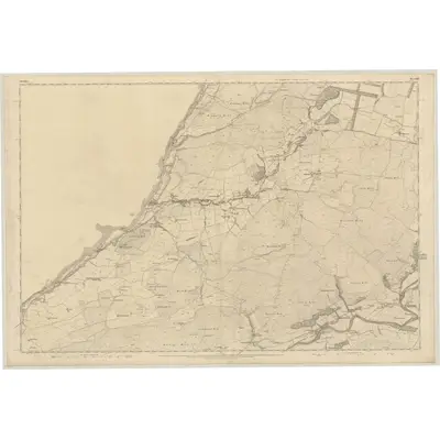 1855 Map of Ayrshire, Sheet LXI, 1858 Print