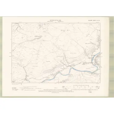 1894 Map of Ayrshire Sheet LXI.SE, 1897 Print