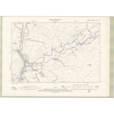 1894 Map of Ayrshire Sheet LXII.NW, 1897 Print