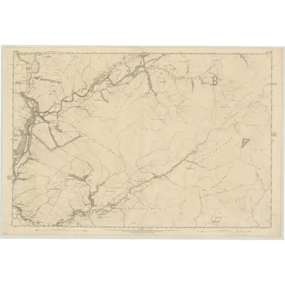 1856 Map of Ayrshire, Sheet LXII, 1858 Print