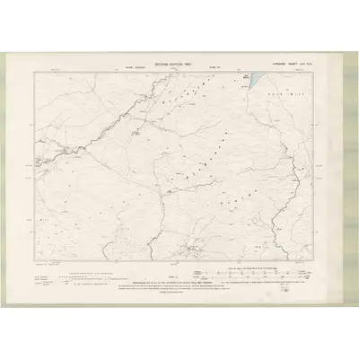 1894 Map of Ayrshire Sheet LXII.SE, 1897 Print